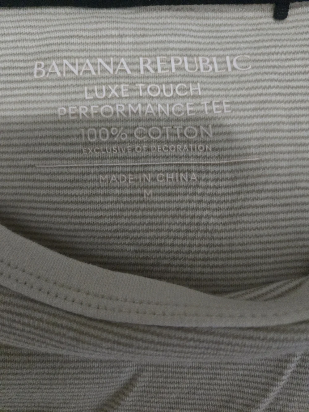 Banana Republic Men's Short-Sleeve Crewneck T-Shirt in Light Cream